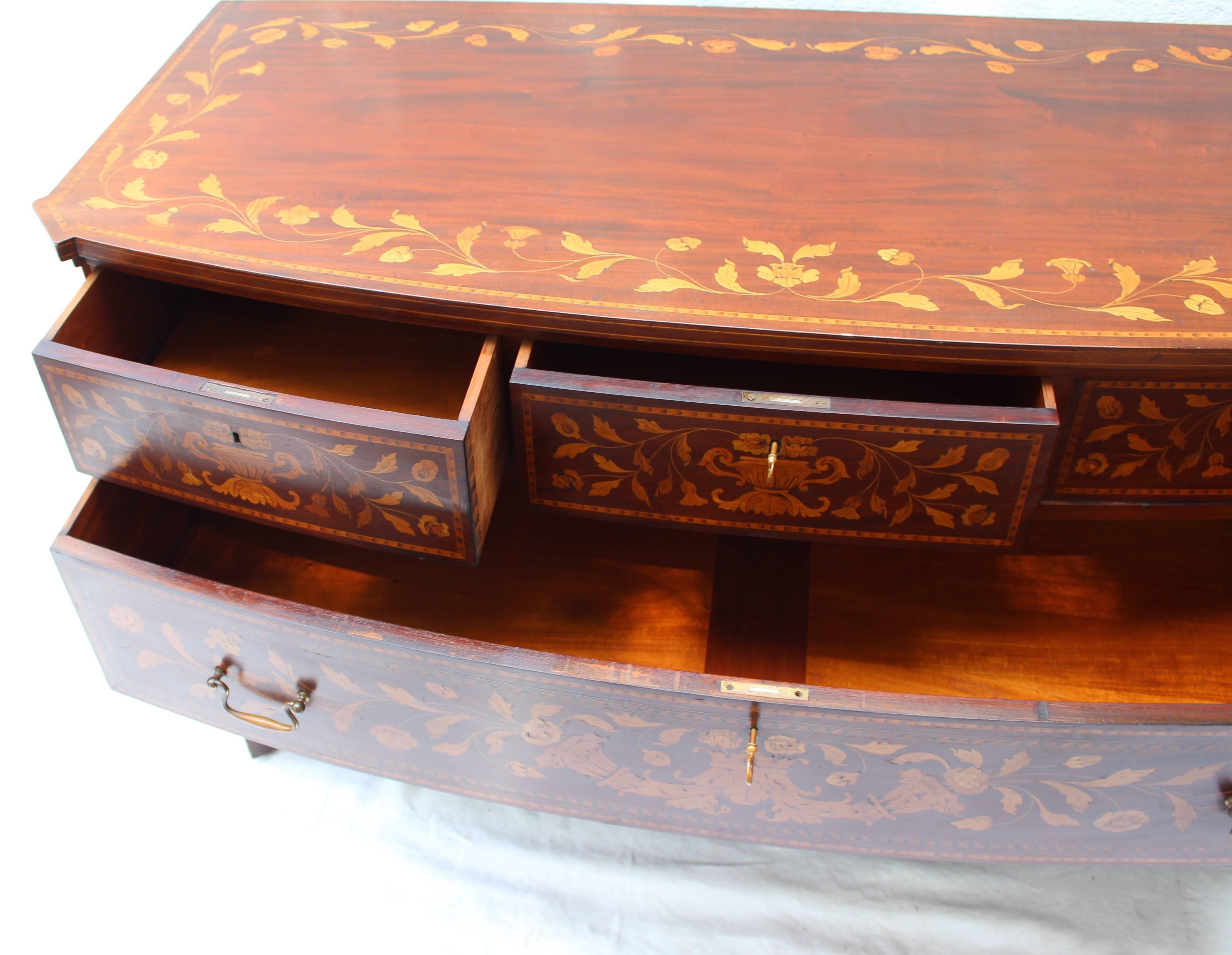 Dutch Inlaid Chest For Sale 2