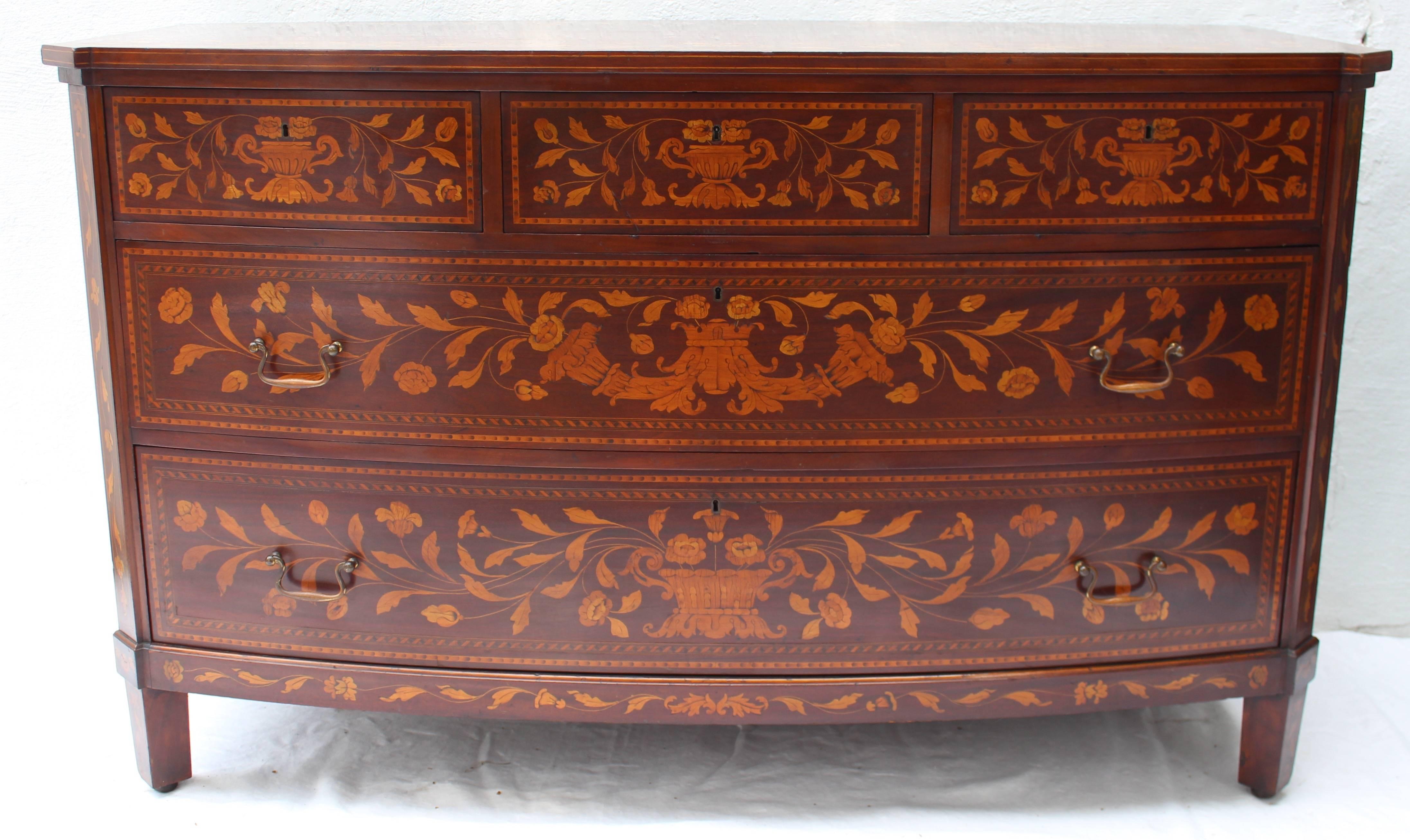Dutch Inlaid Chest For Sale 4