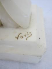 Pair of Three-Arm Marble Lamps by Varis