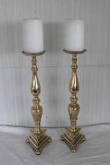 Pair of Brass Altar Candlesticks