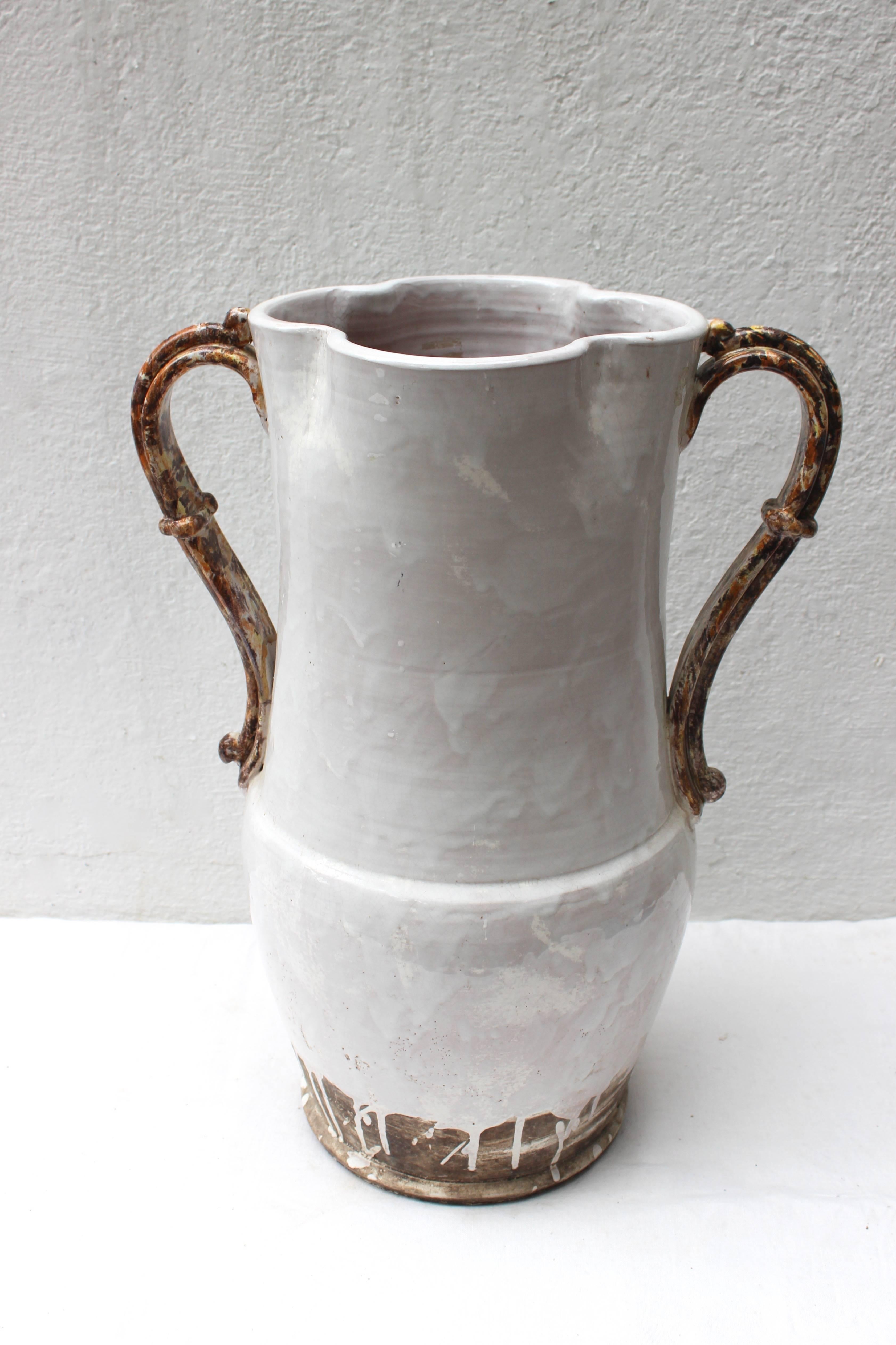 American Large Ceramic Vase/ Umbrella Stand