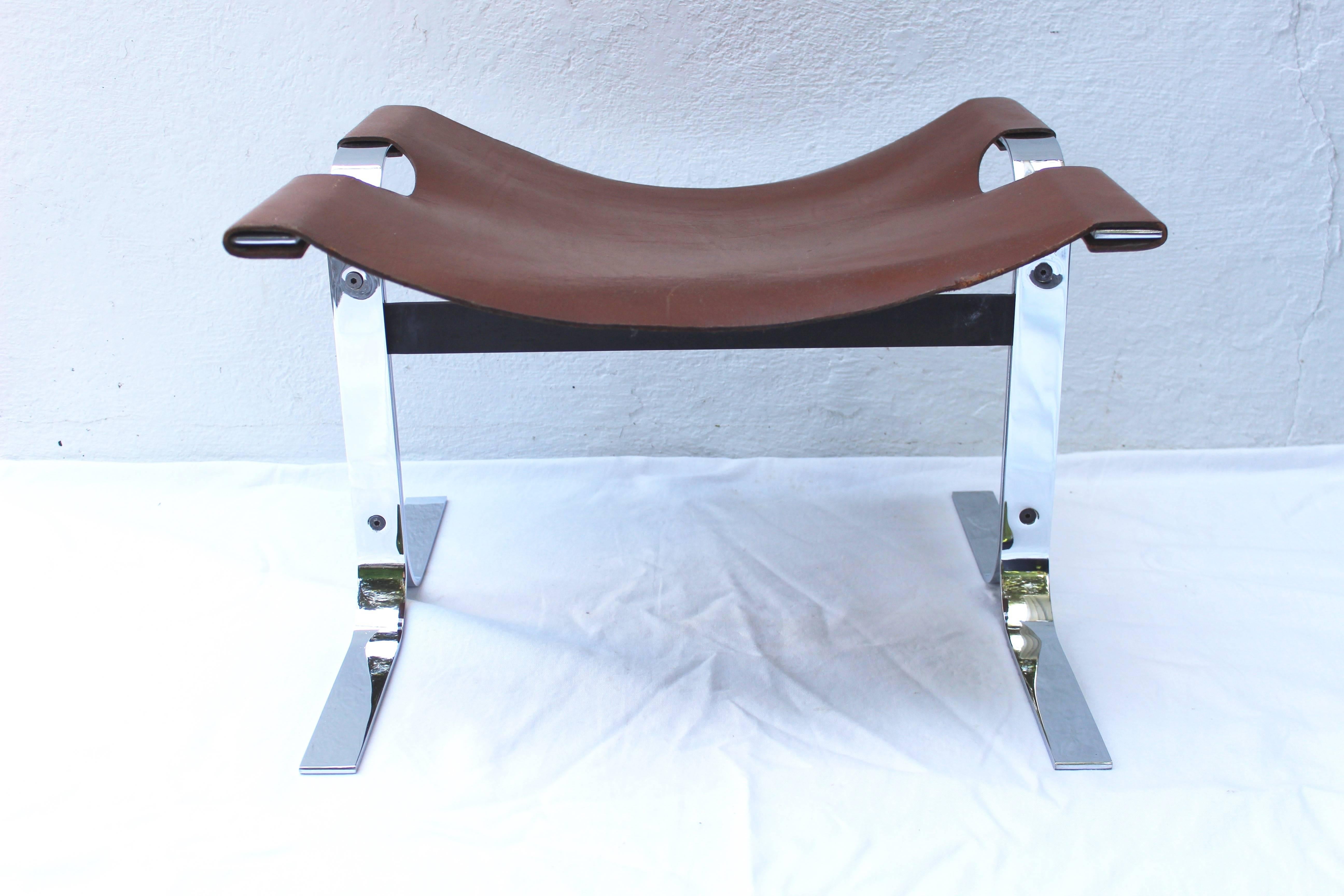 leather sling bench