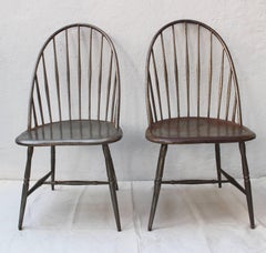 Set of Four Metal Windsor Chairs