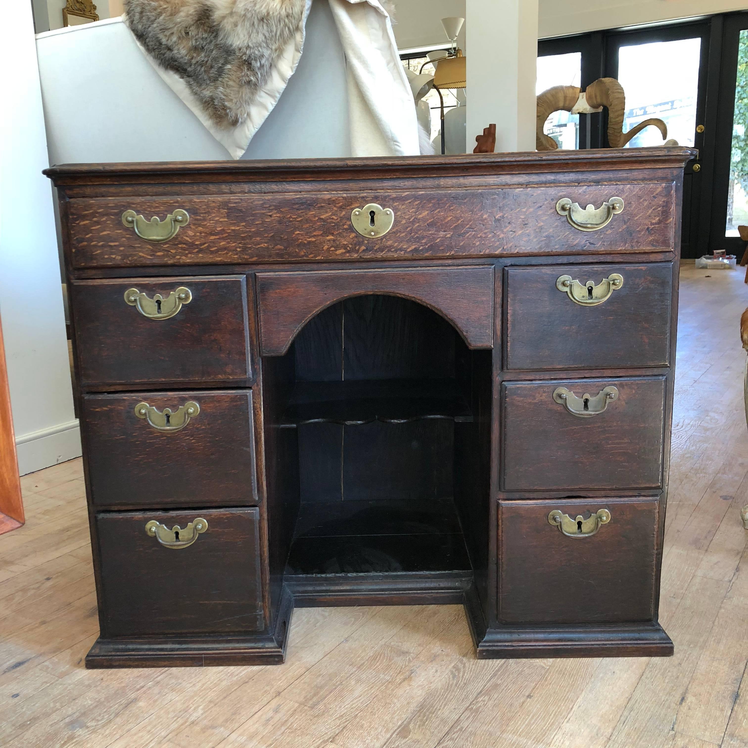 18th Century English Kneehole Desk 11