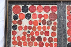 Pair of 19th Century Framed Wax Seals