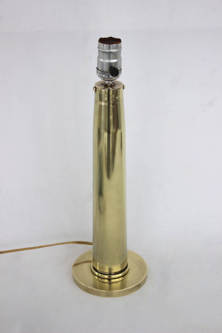 Brass Bullet Shell Table Lamp at 1stDibs