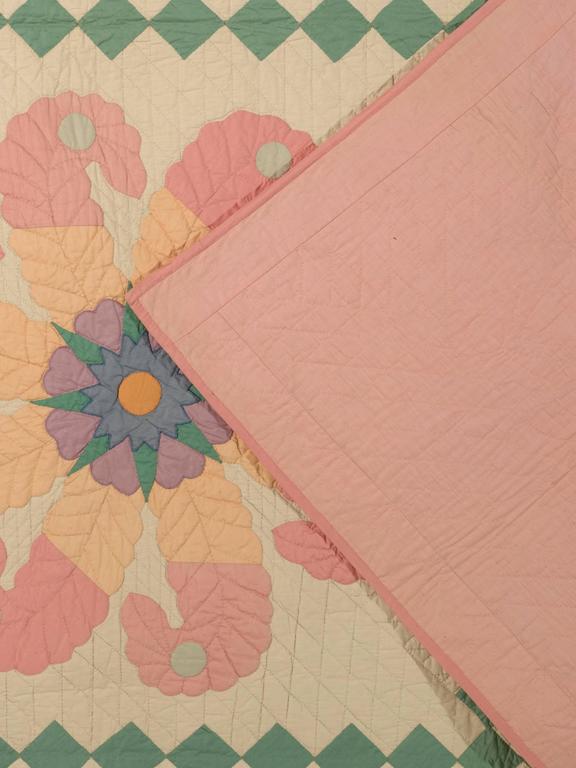 "Princess Feather" Antique Quilt For Sale at 1stdibs