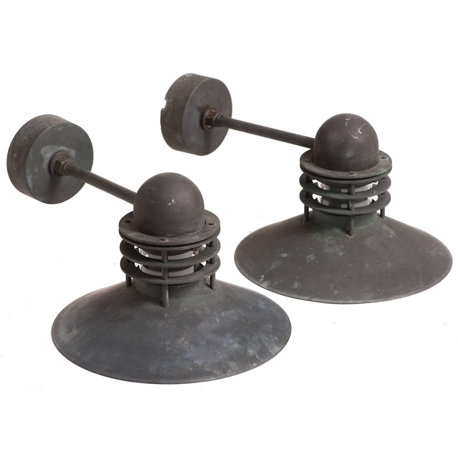 Pair of Nyhaven Copper Wall Sconces for Louis Poulsen, circa 1970