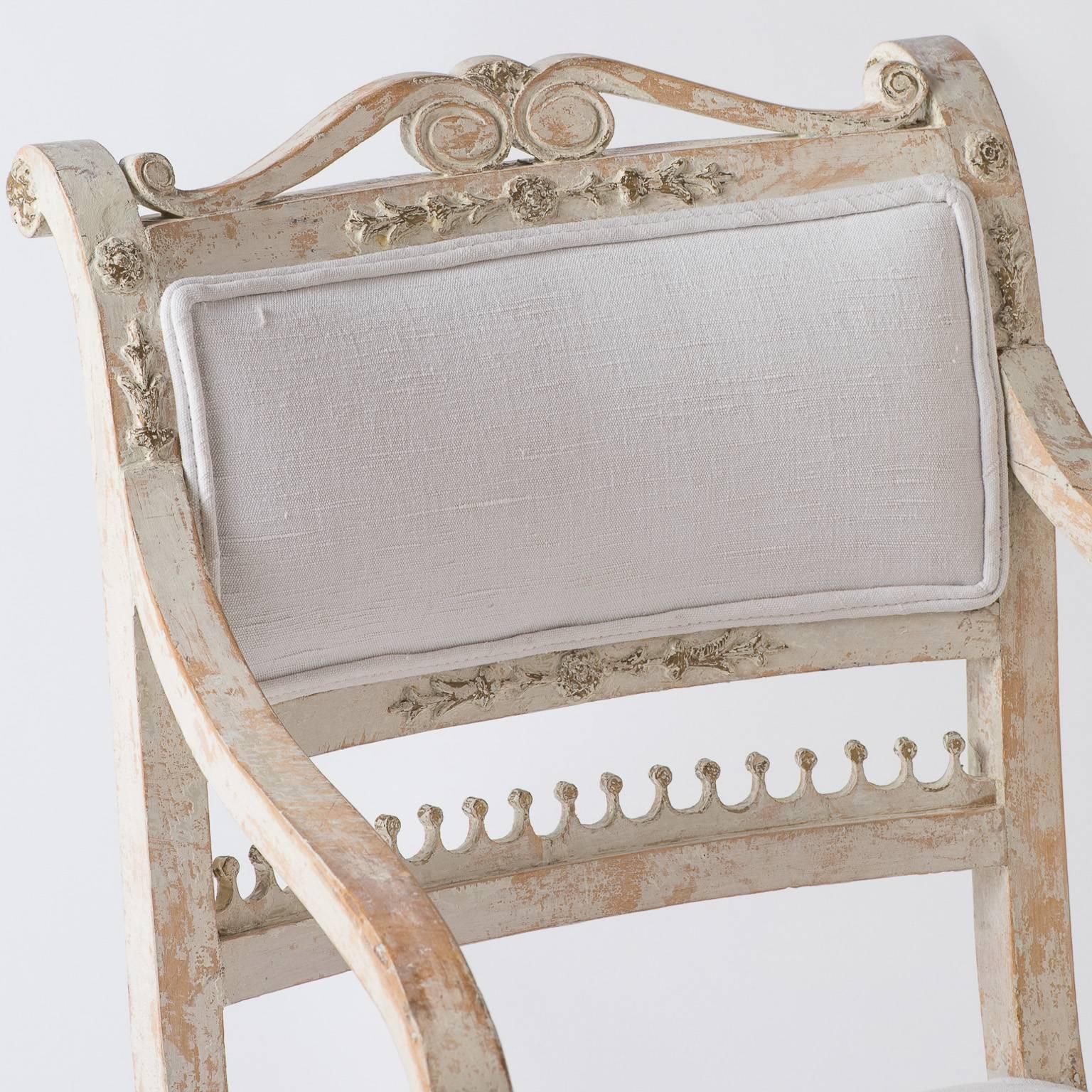Rare Pair of Gustavian Period Armchairs, circa 1800 In Excellent Condition In New Preston, CT