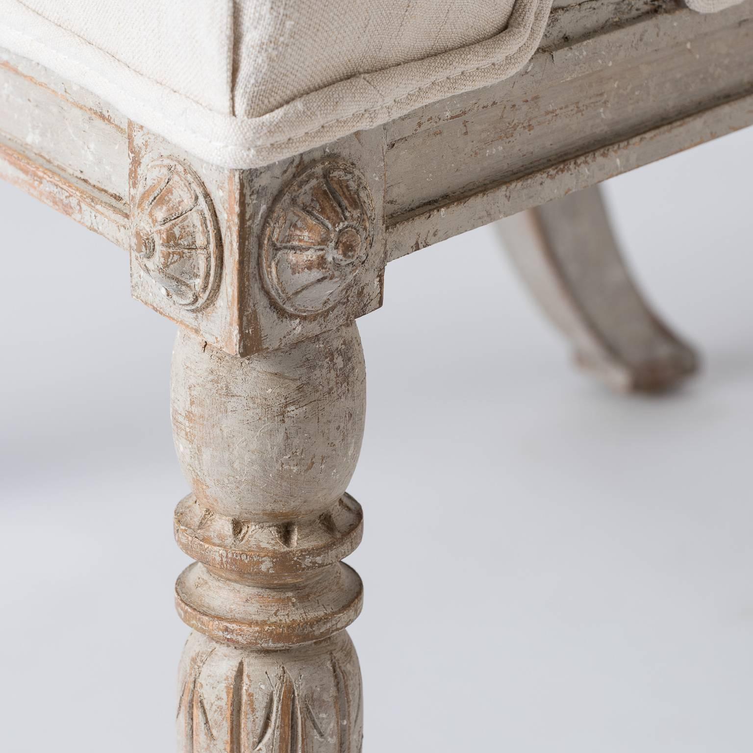 Pair of Swedish Gustavian Style Barrel Back Chairs, circa 1850 3