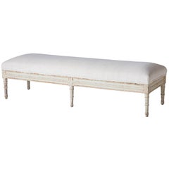 Swedish Late Gustavian Bench, circa 1820