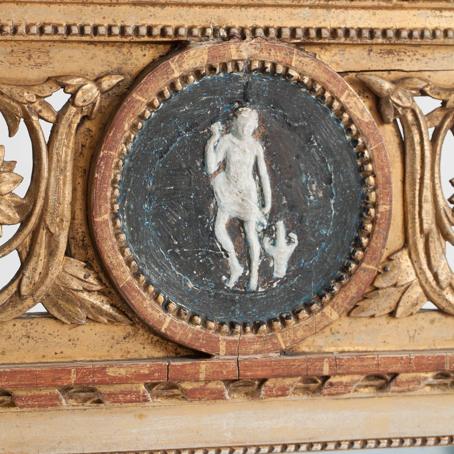 Swedish Gustavian Period Signed Stockholm Mirror, circa 1780 In Excellent Condition For Sale In New Preston, CT