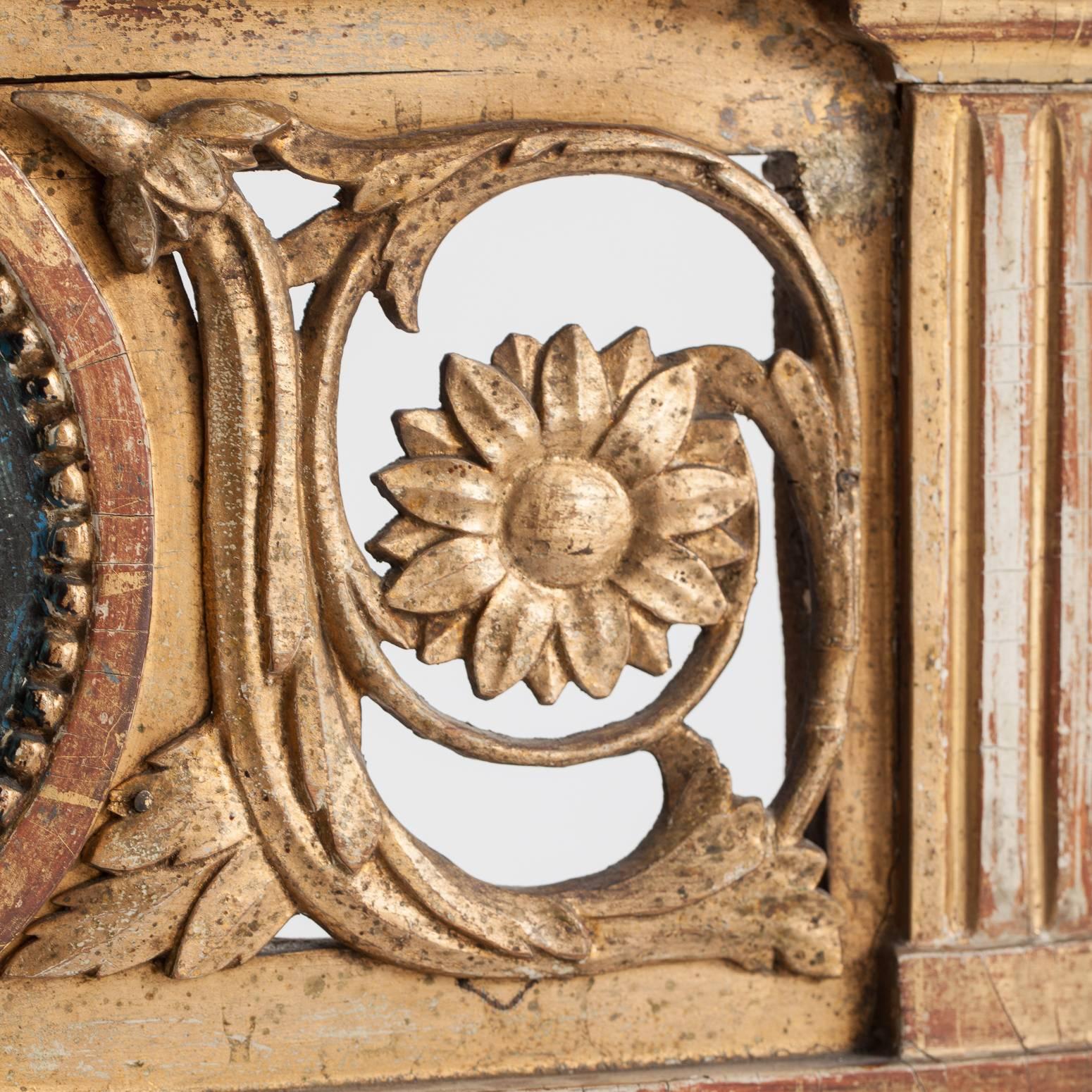 18th Century Swedish Gustavian Period Signed Stockholm Mirror, circa 1780 For Sale