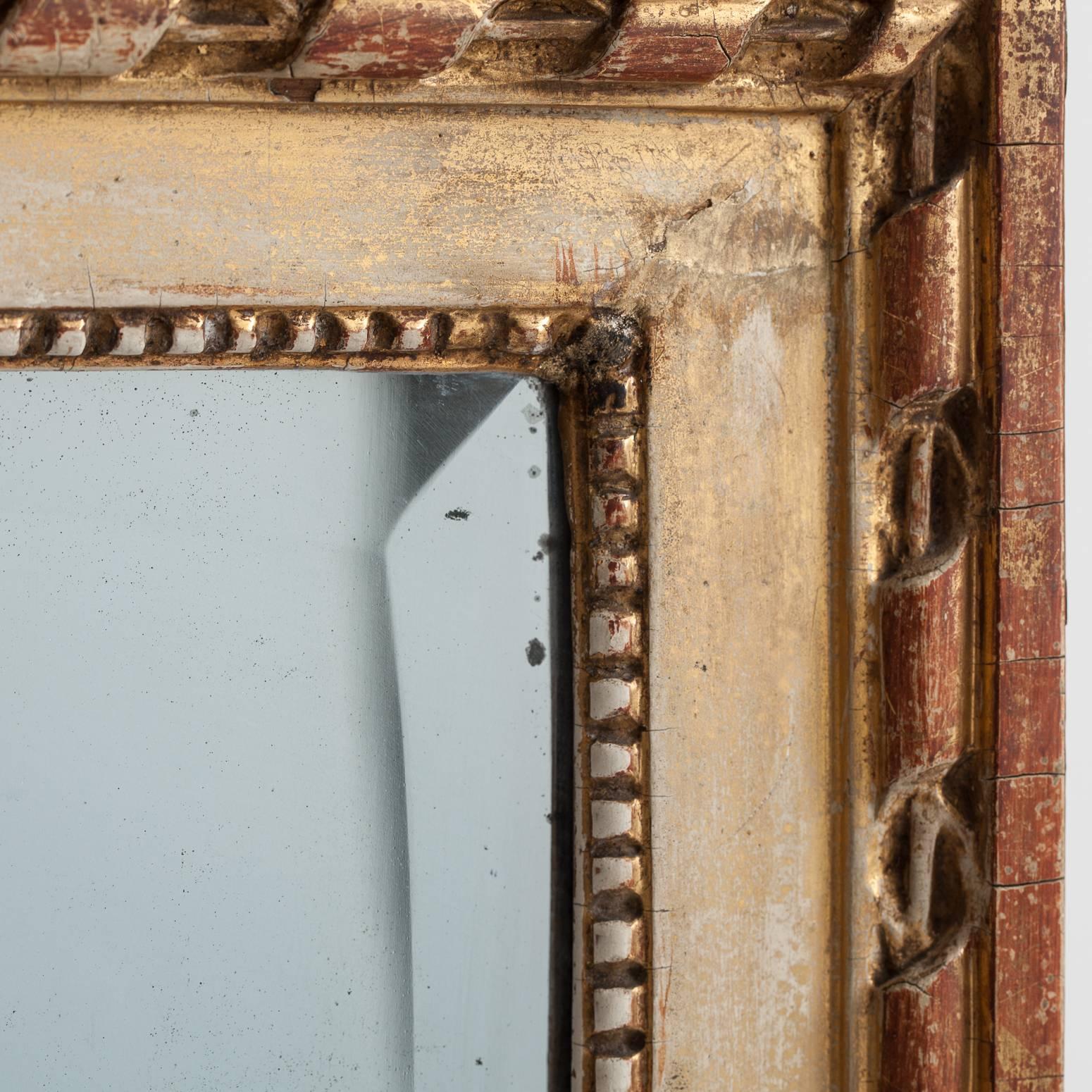 Swedish Gustavian Period Signed Stockholm Mirror, circa 1780 For Sale 1