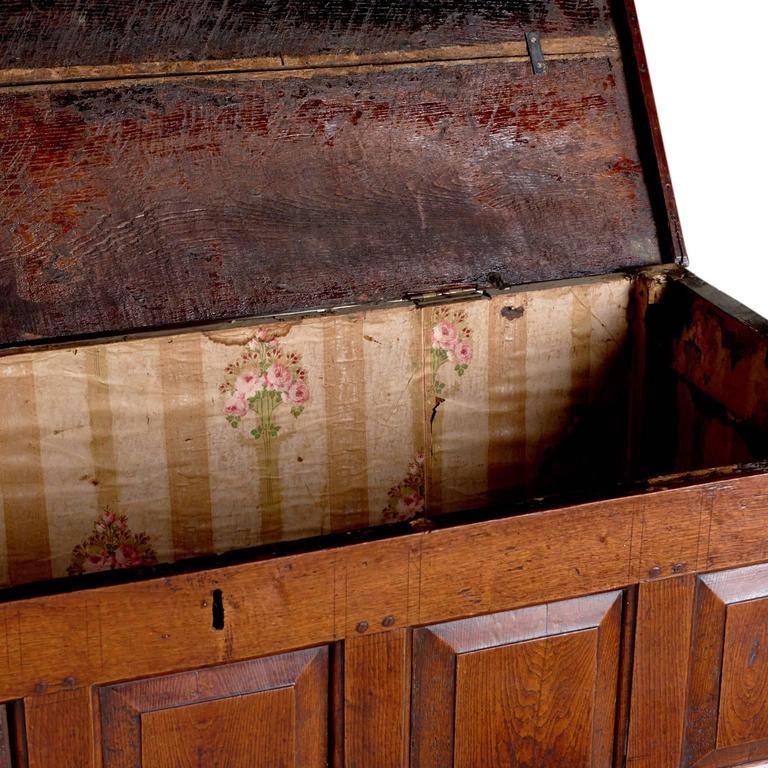 English Oak Blanket Chest, Late 18th Century at 1stdibs