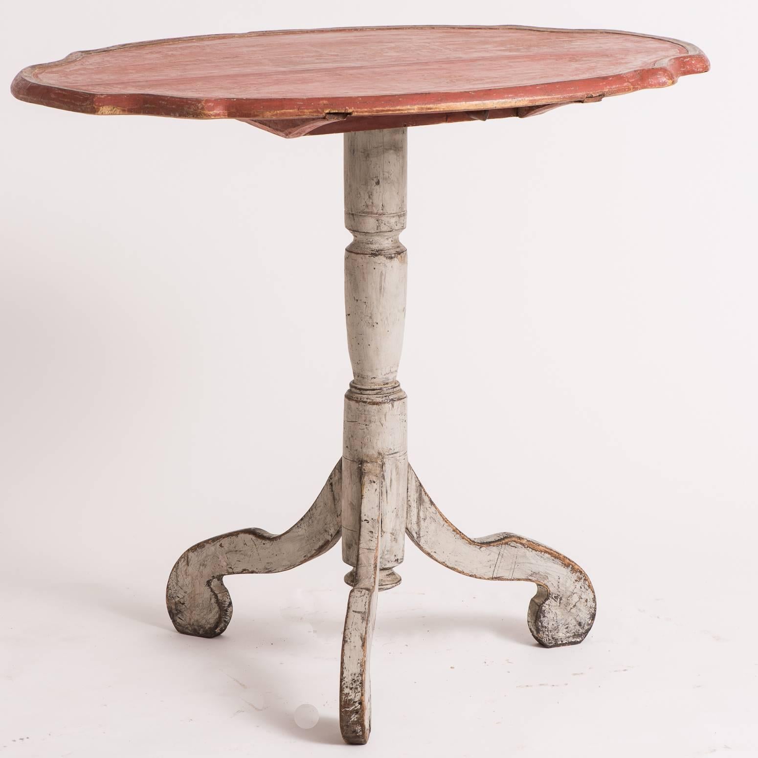 Swedish, Rococo Period Coral Flip-Top Table, circa 1760 For Sale 1
