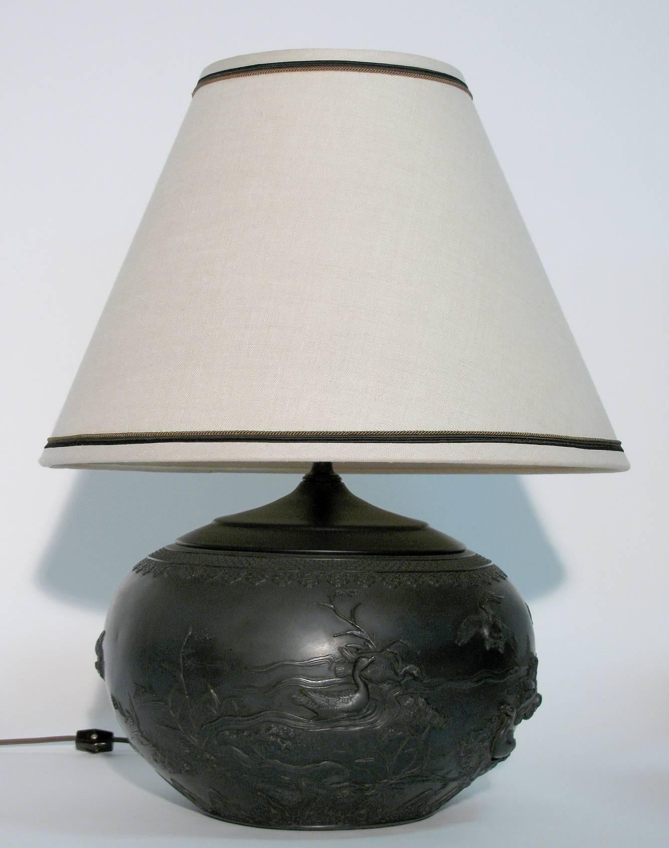 Chinoiserie Style Table Lamps, Pair In Excellent Condition In Austin, TX