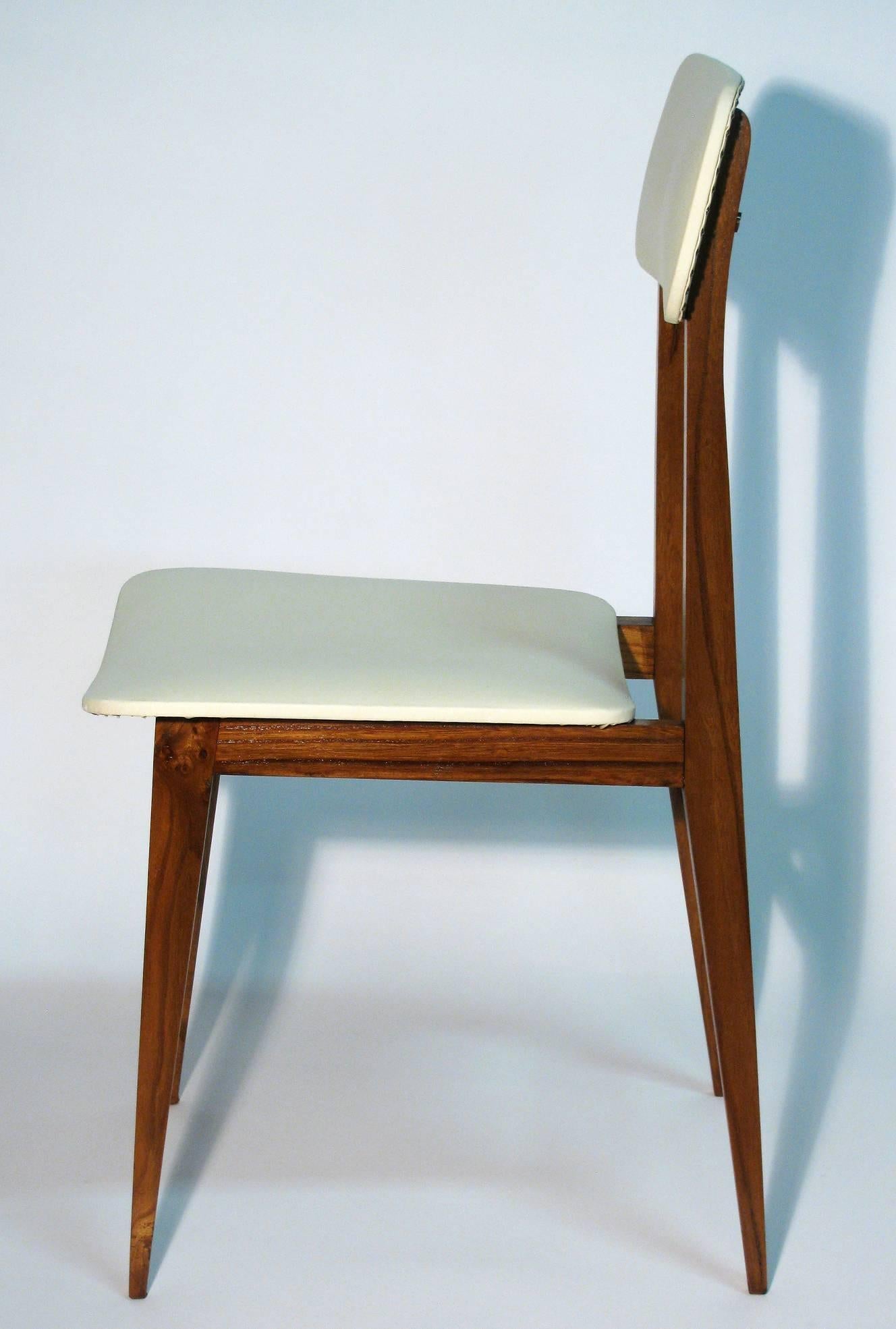 Stained Italian Modernist Chair For Sale