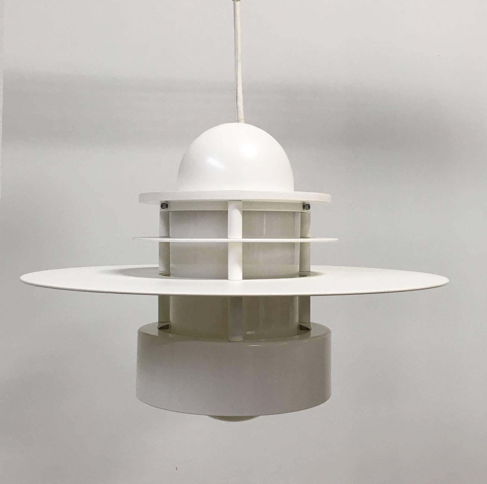Danish Planet of Albertslund Pendant Lamps by Louis Poulsen, Pair For Sale