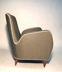 Pair of Italian Club Chairs Attributed to Paolo Buffa