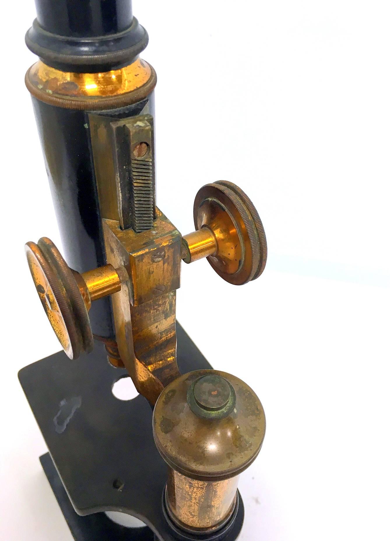 Antique Spencer Brass Microscope For Sale 1