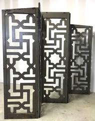 Egyptian Five-Panel Folding Floor Screen