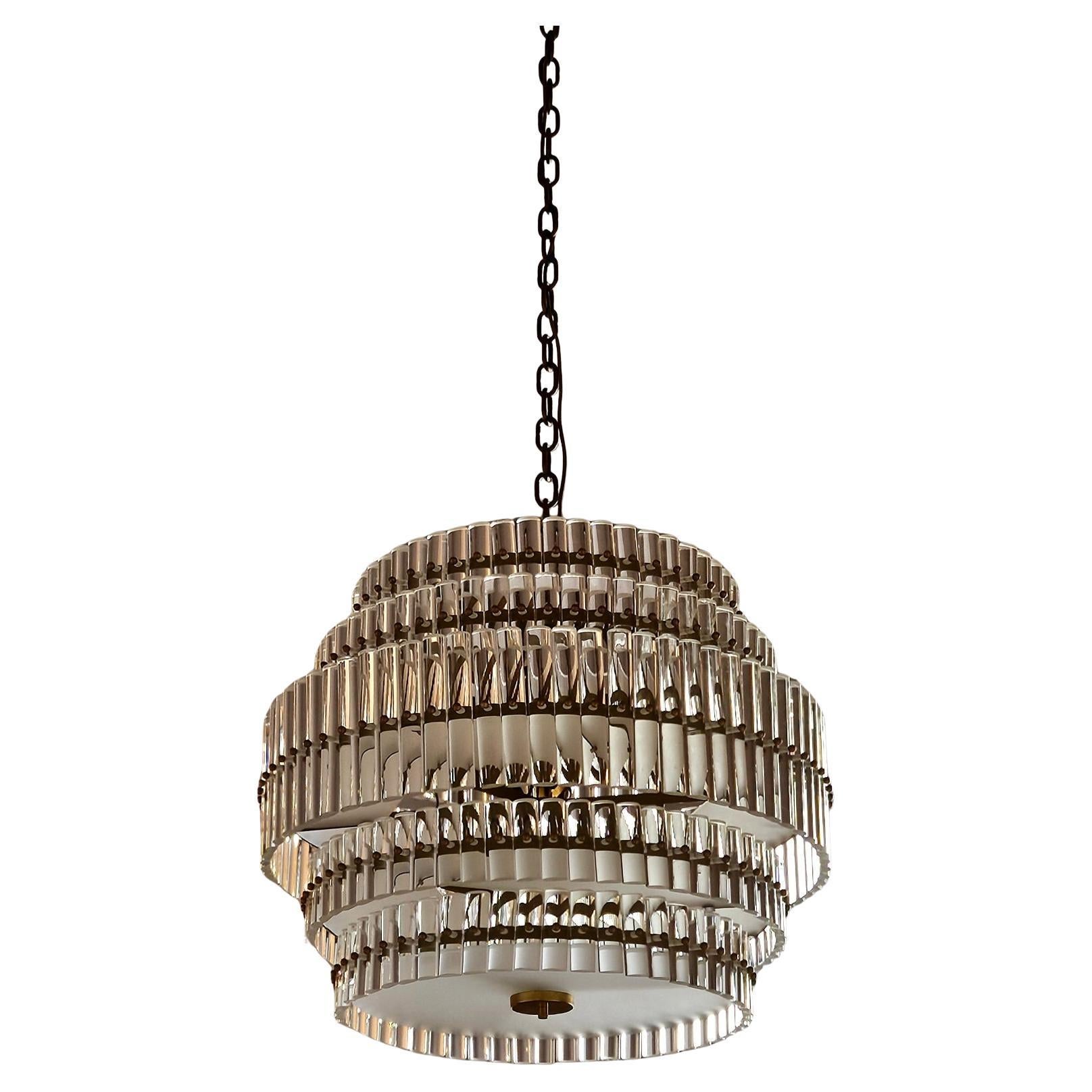 Lustre Padova en verre de Murano des années 1970 en vente