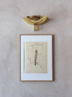 'Standing Nude' Photolithograph by Alberto Giacometti, 1946