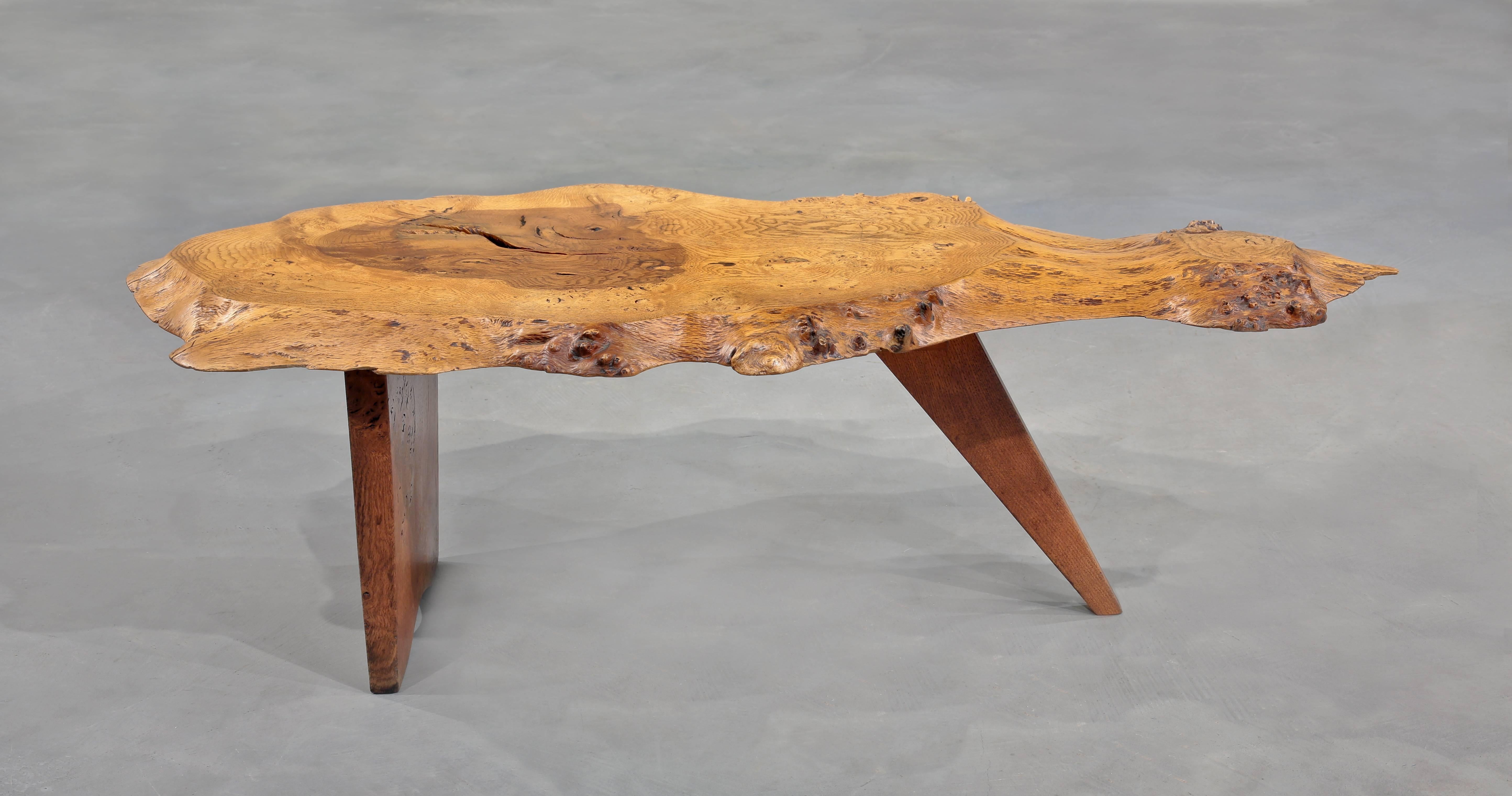 American Craftsman Slab I Coffee Table by George Nakashima, 1963 For Sale