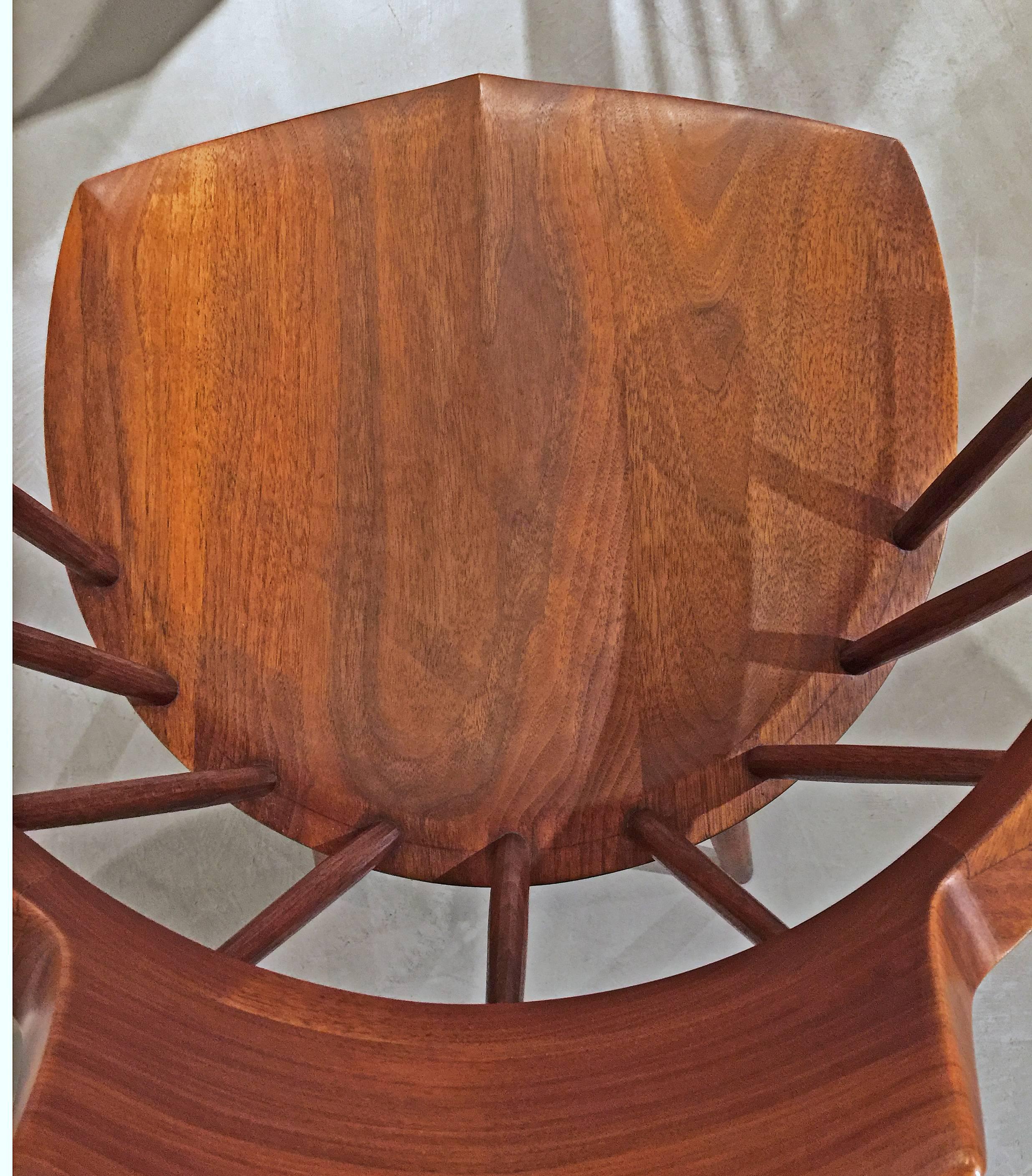 American Craftsman Captain’s Chair by George Nakashima, 1970 For Sale