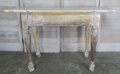 19th Century Swedish Walnut Table with Drawer