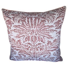 Pink & White “Glicine” Pattern Textile Pillows by Fortuny