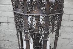 Monumental French Bronze Lantern with Ornate Details
