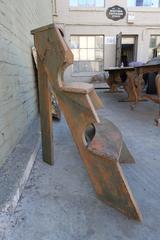 Primitive Wood Step Library Ladder