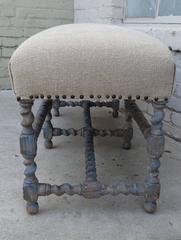 Swedish Painted Barley Twist Bench