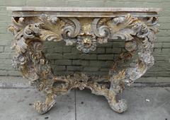 Pair of 19th Century French Rococo Style Consoles