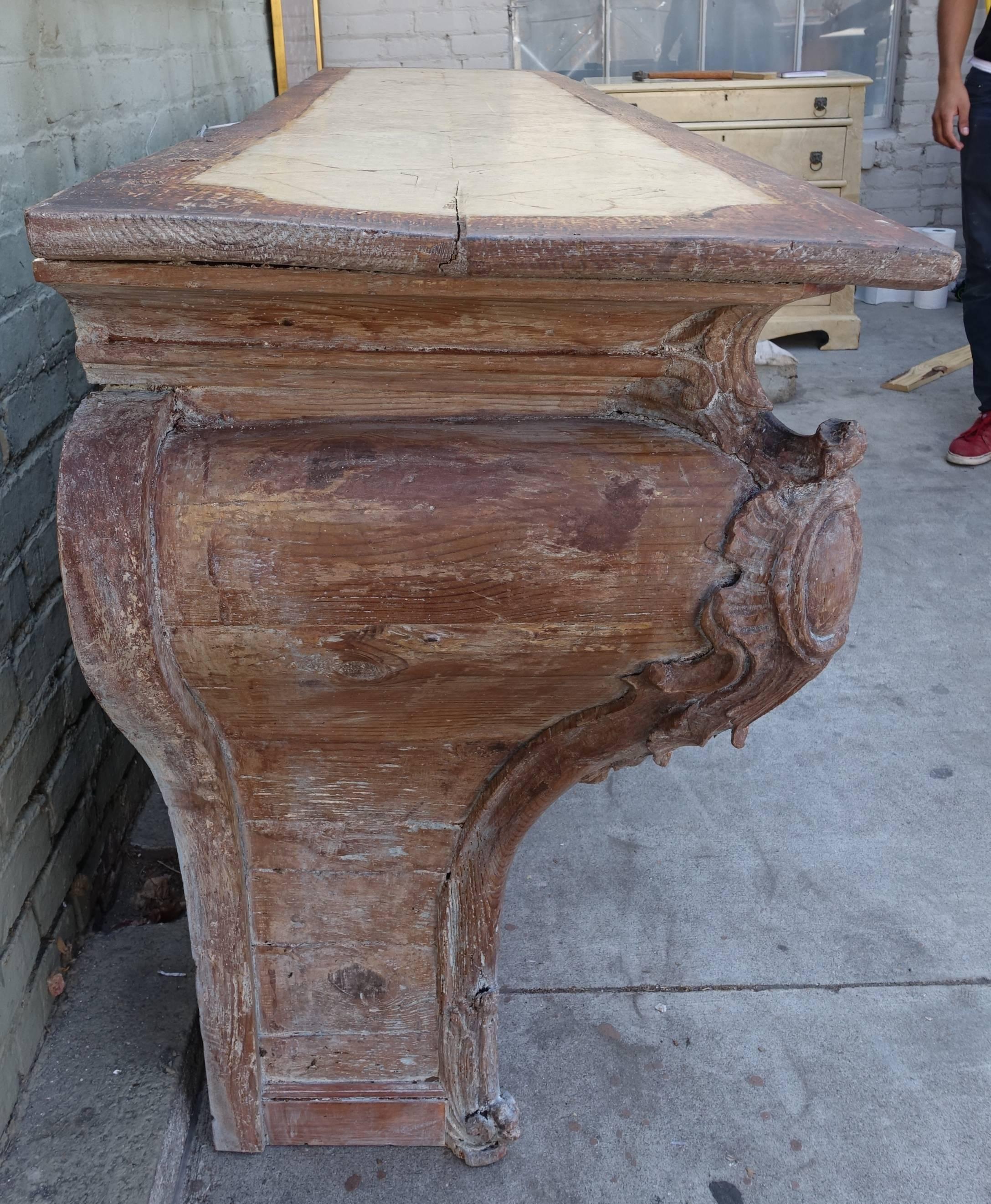 Baroque 18th Century Italian Painted Altar Table