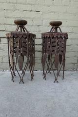 Pair of Spanish Wrought Iron Lanterns