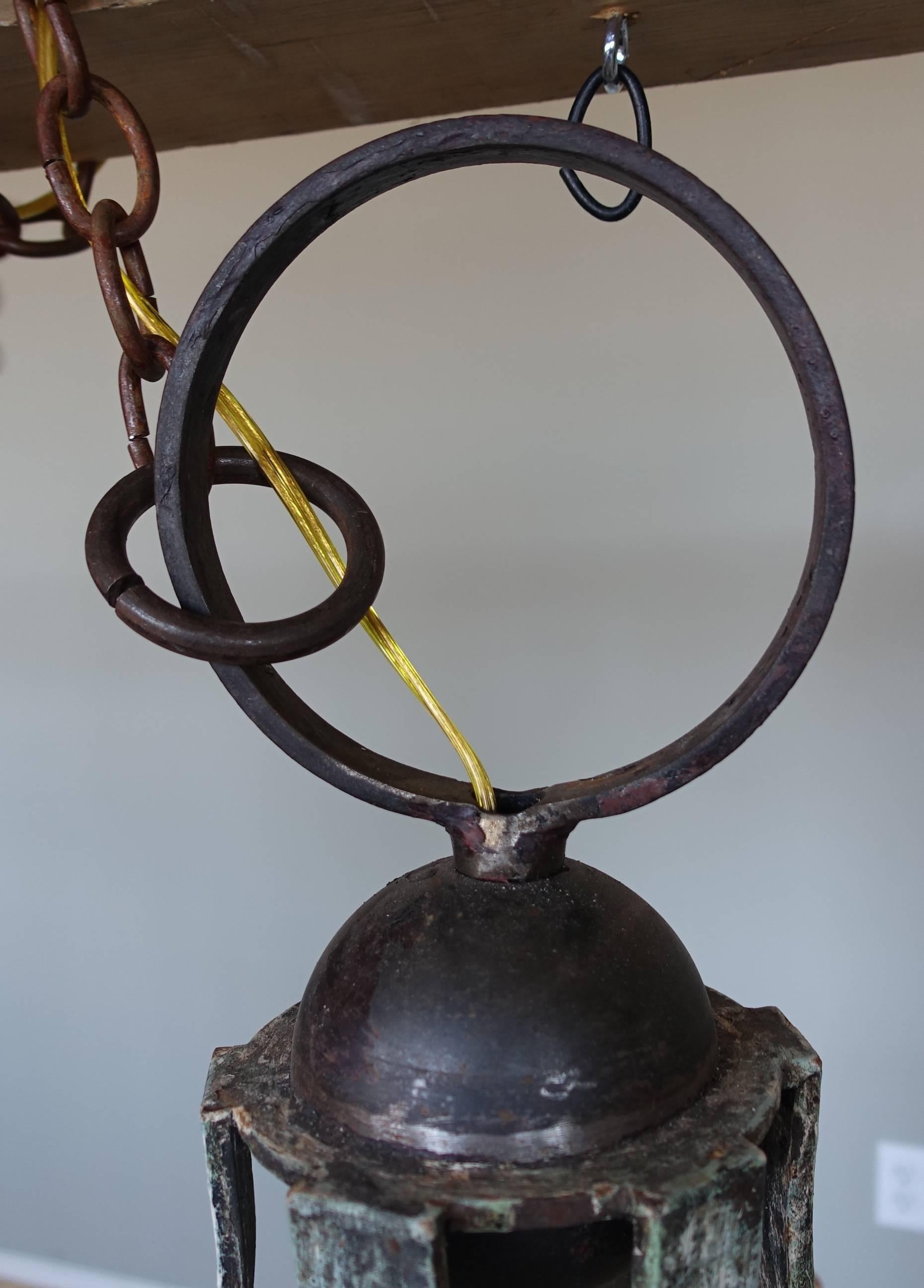 Monumental Wrought Iron Italian Lantern 1
