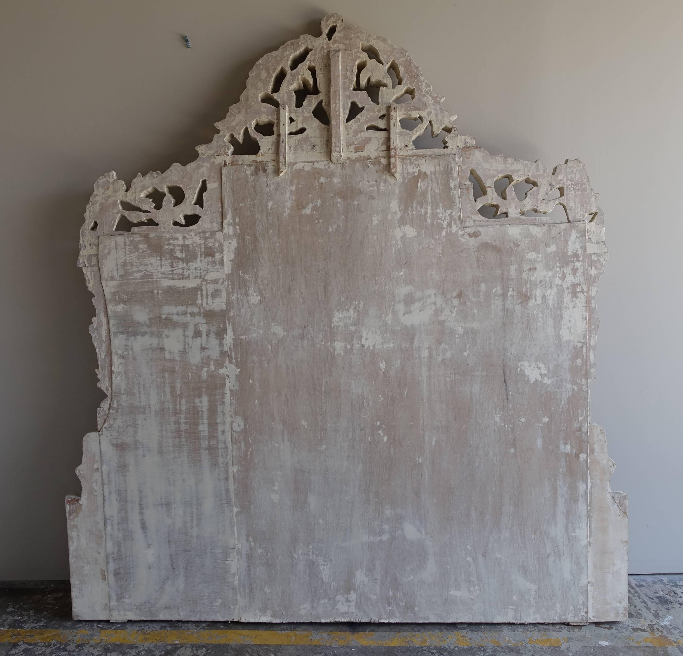 French Carved Headboard, circa 1930 1