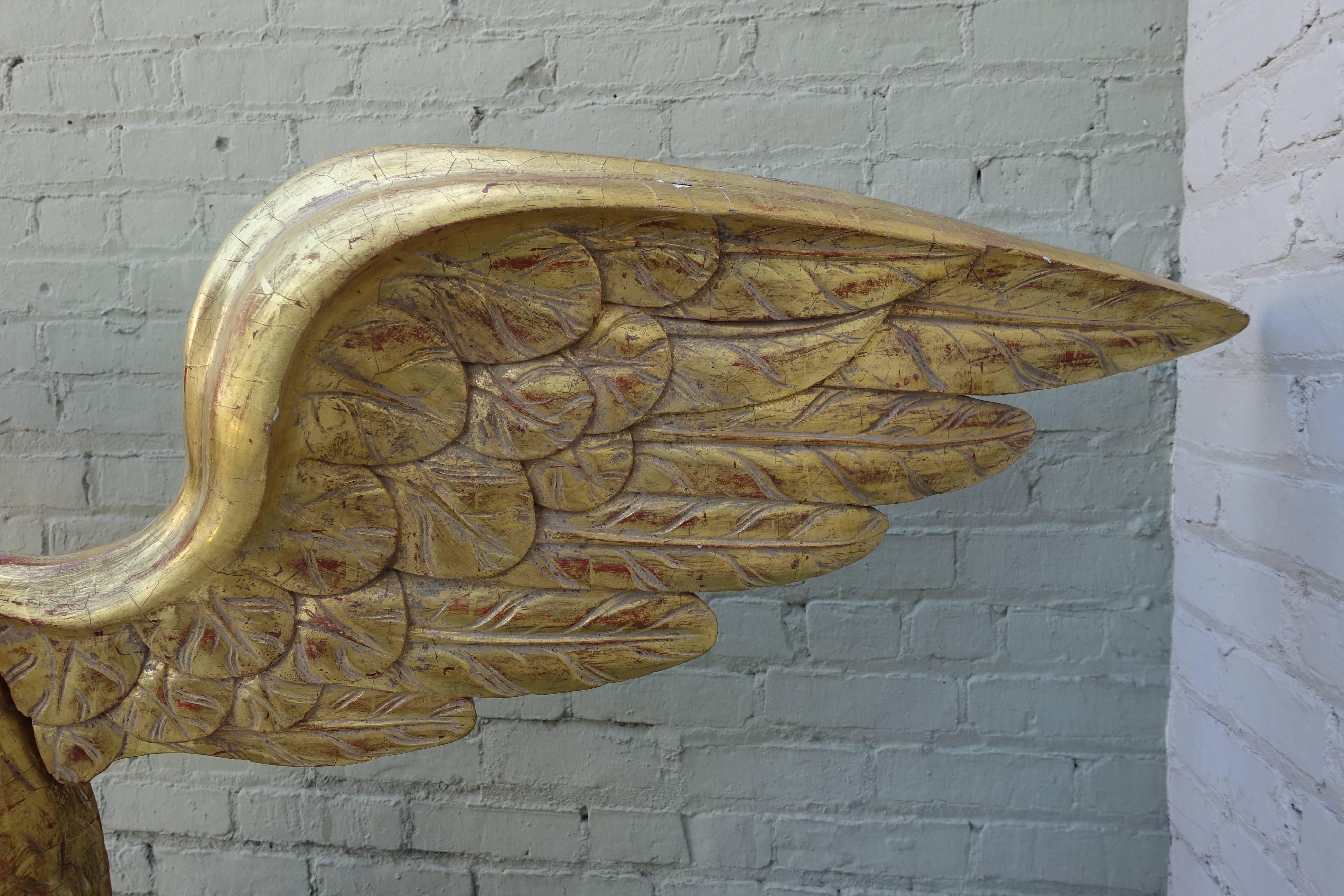 19th Century American Giltwood Eagle In Excellent Condition In Los Angeles, CA