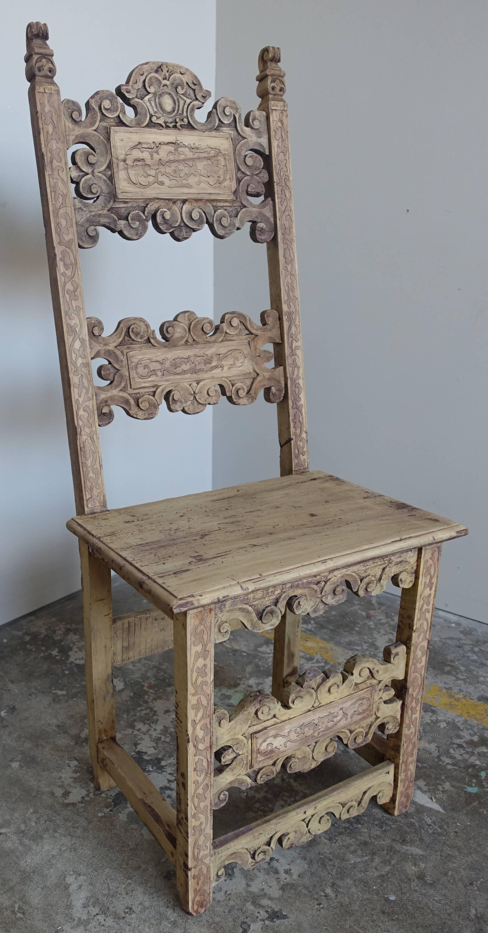 Baroque Set of 18th Century Italian Dining Chairs