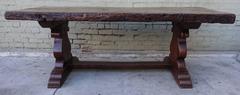 19th Century Spanish Trestle Table