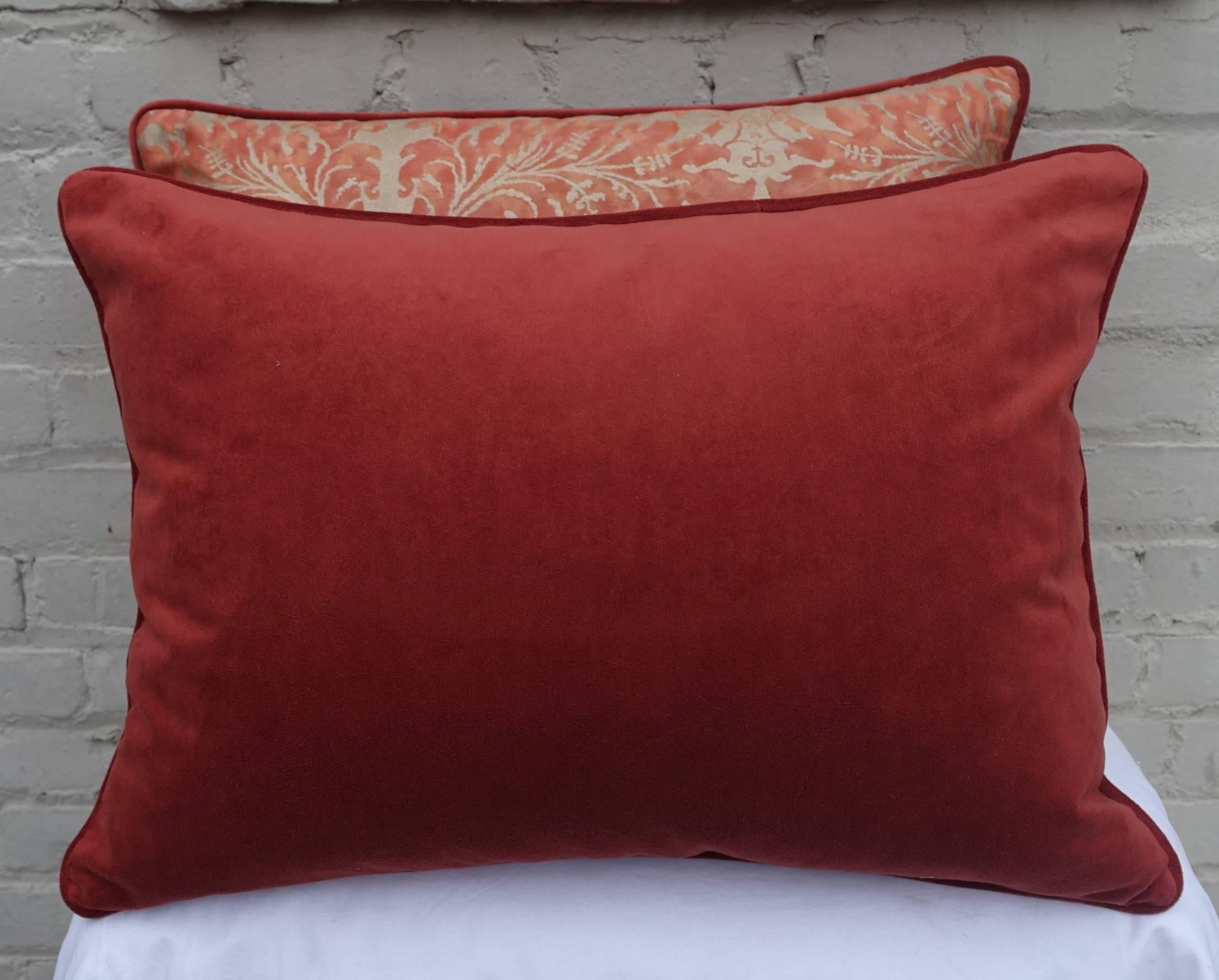 Italian Pair of Lucrezia Fortuny Textile Pillows