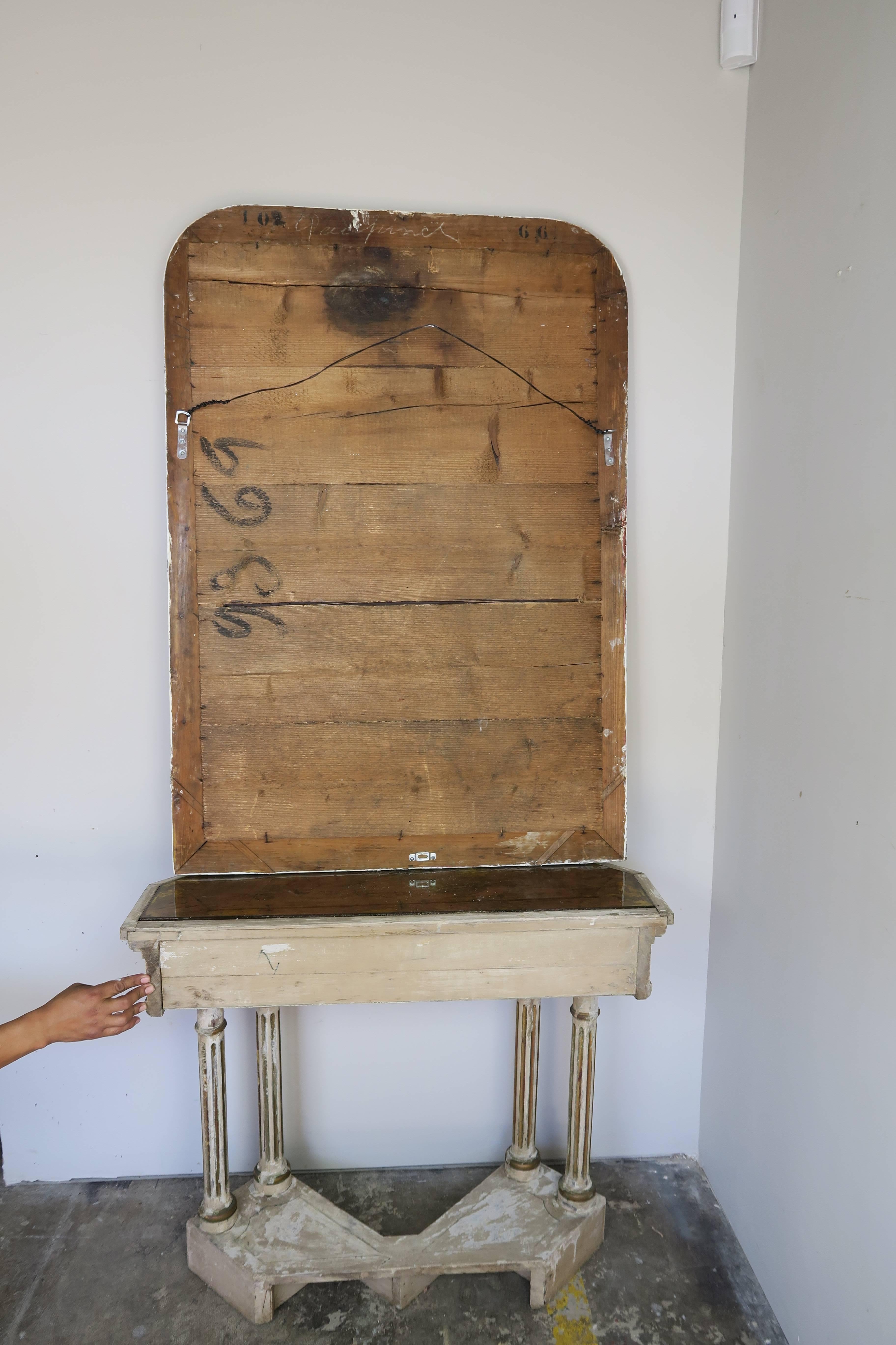19th Century French Painted Mirror 3