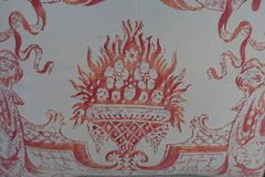 Pair of Custom Fortuny Textile Pillows with Fringe