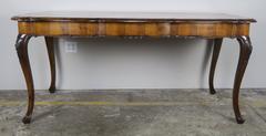 French Inlaid Walnut Veneered Writing Table, circa 1900