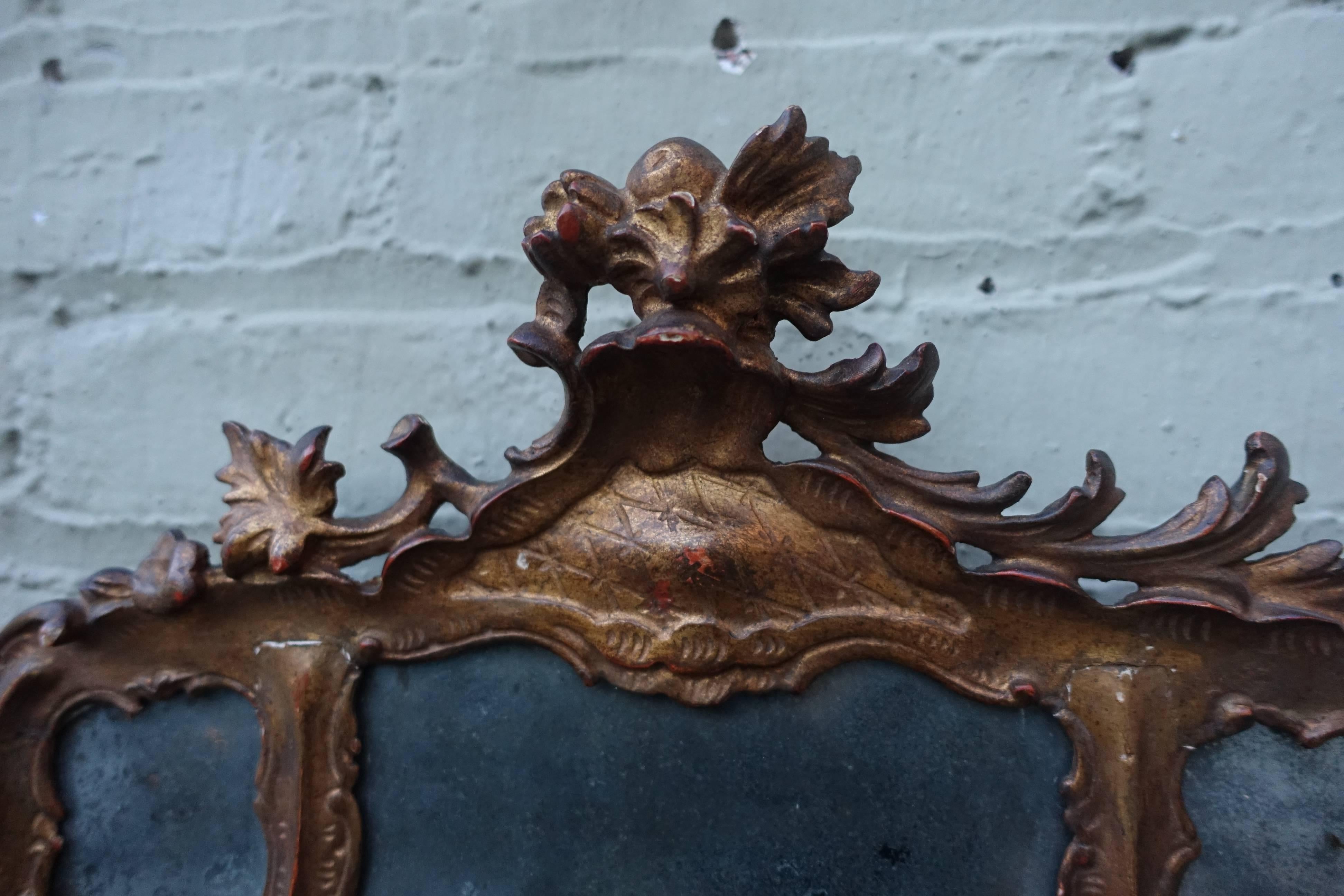 Pair of 19th Century French Mirrors In Distressed Condition In Los Angeles, CA