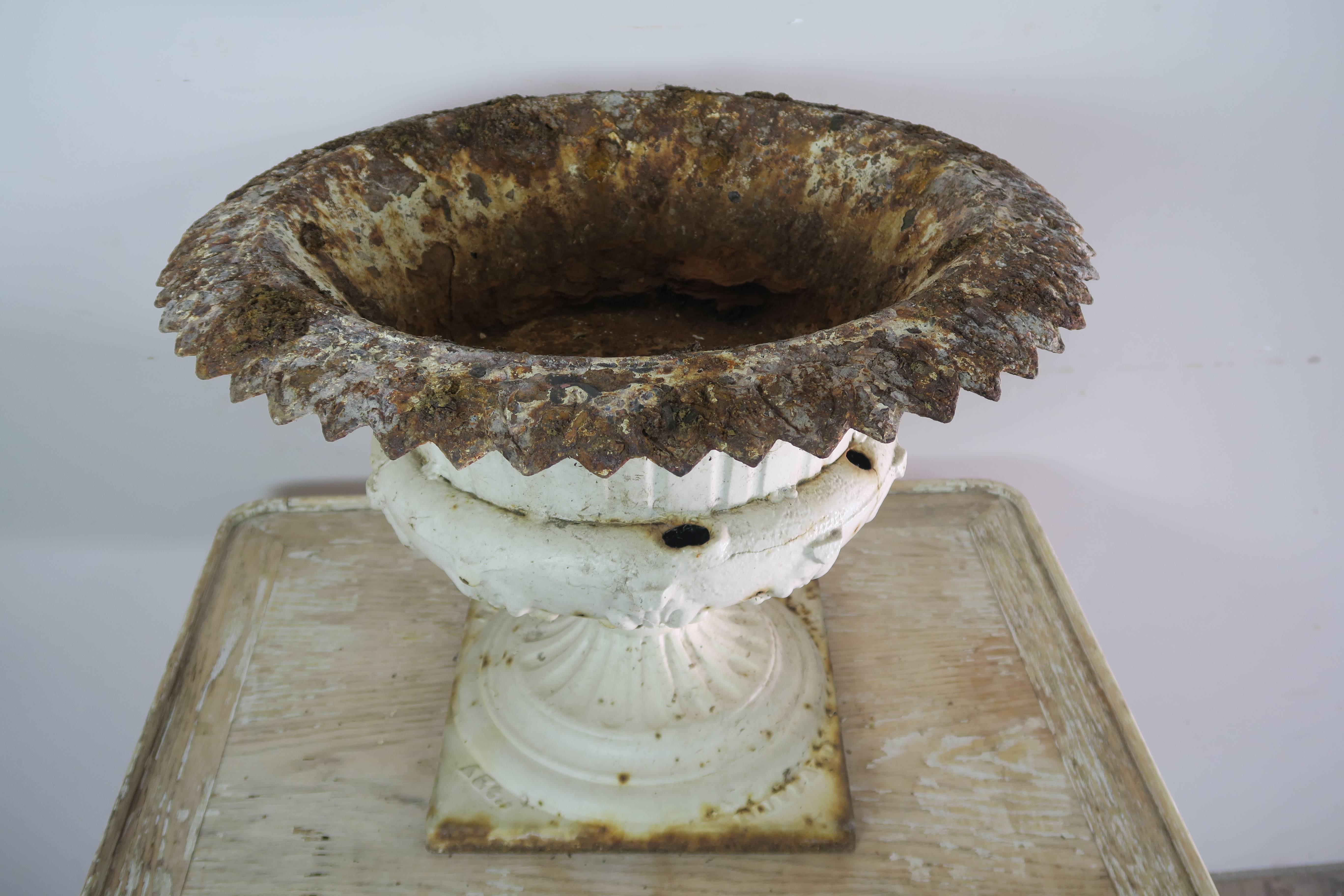 Neoclassical 19th Century French Cast Iron Urn