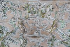 19th Century Italian Carved Painted Panel